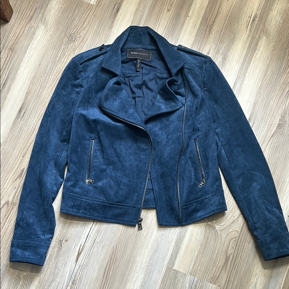 BCBG Suede Moto Jacket